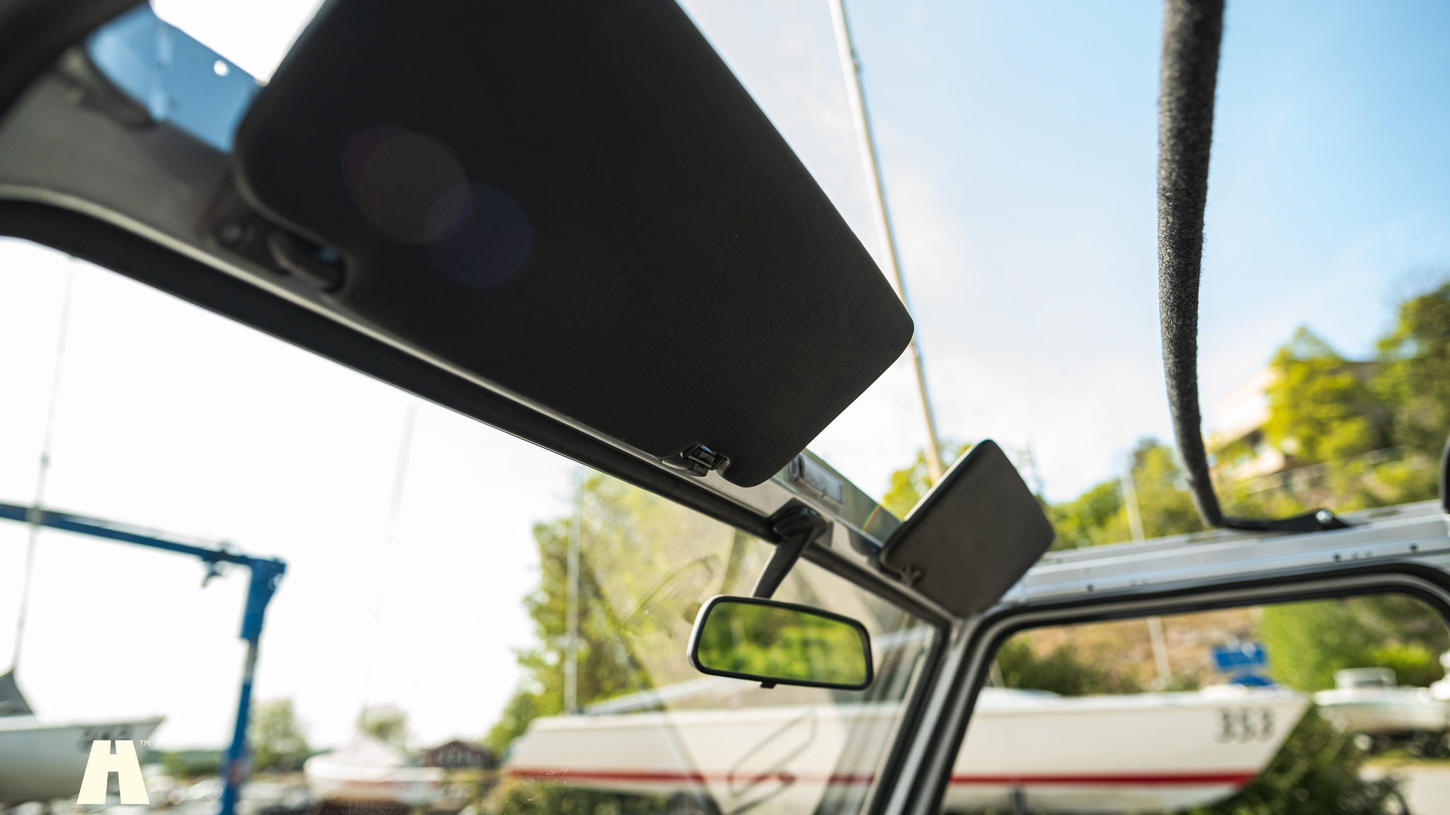 Interiörbild 1985 Mercedes 230GE Cabrio