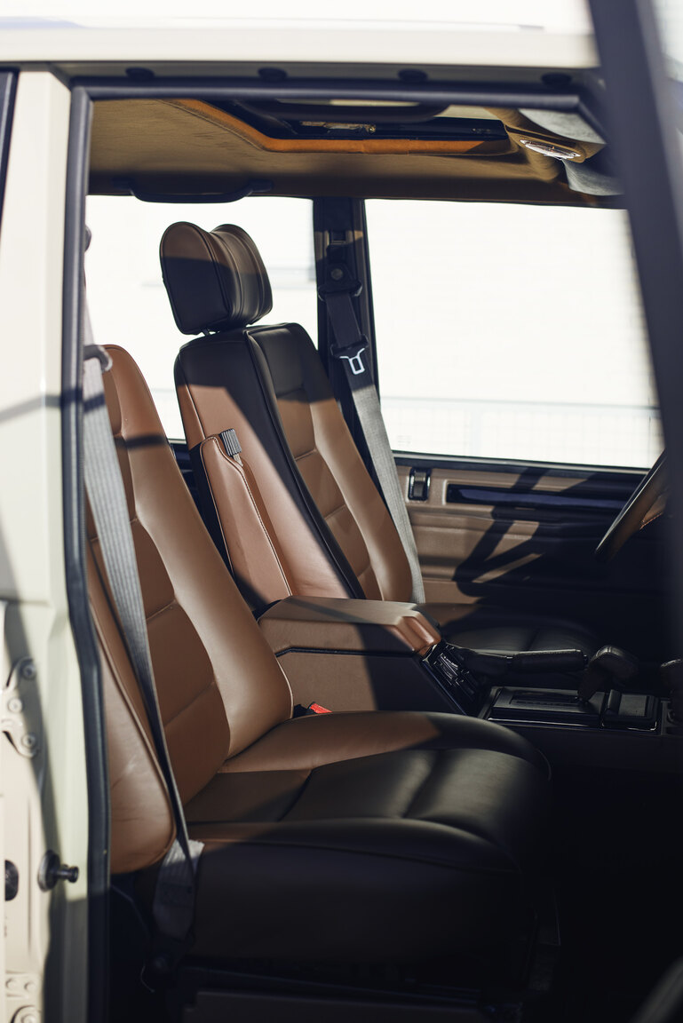 Innenraumfoto von 1991 Range Rover Restomod