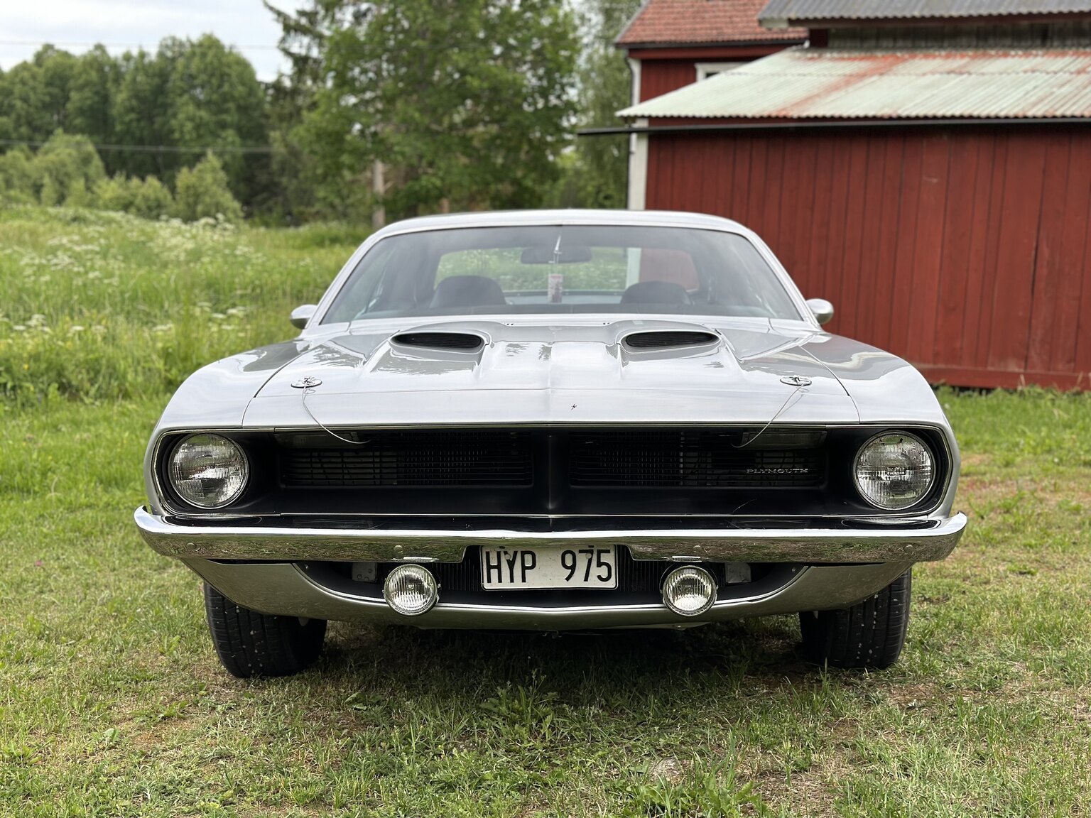 Exteriörbild på 1970 Plymouth Cuda 383