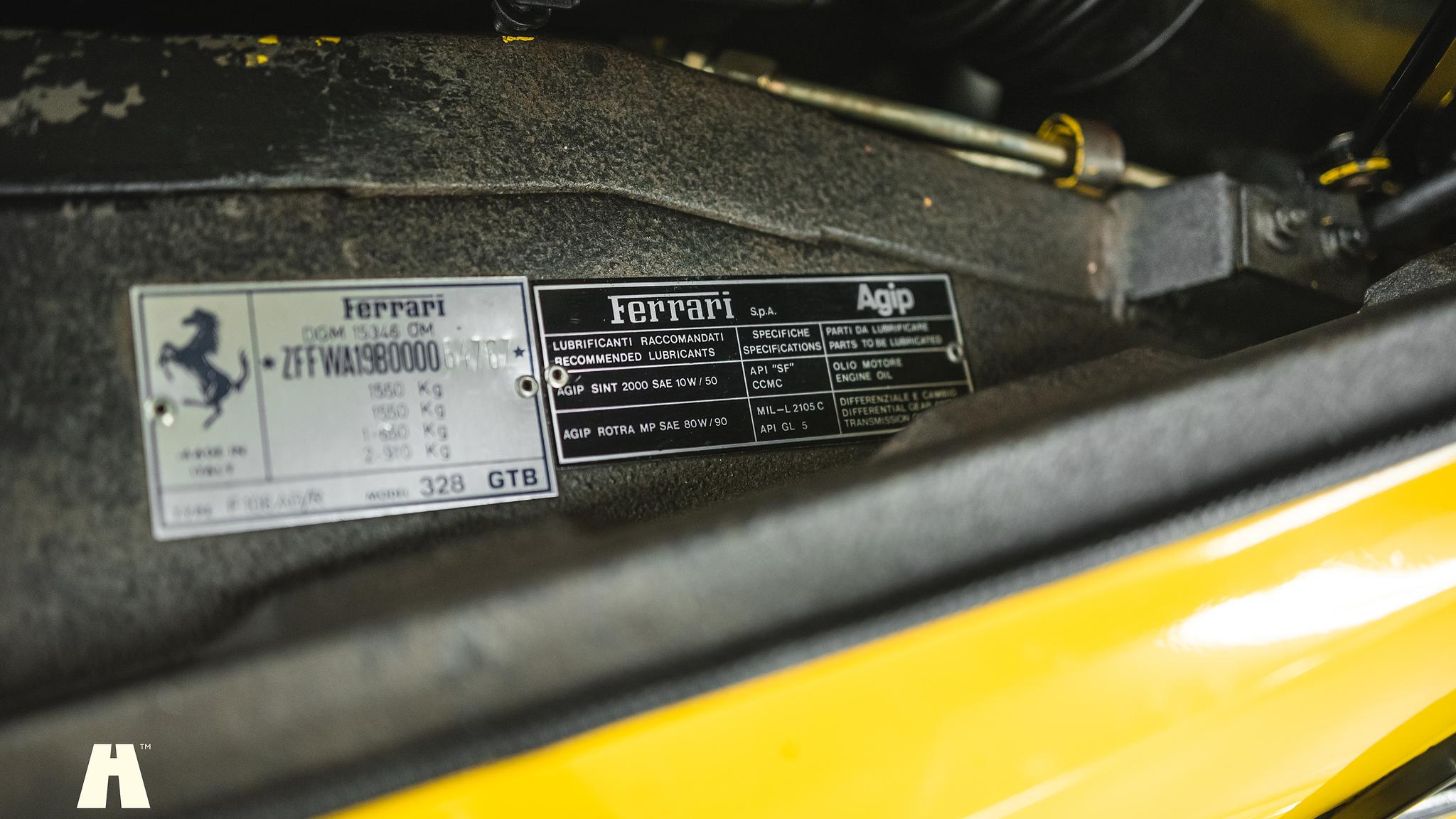 1986 Ferrari 328 GTB, Mekanik