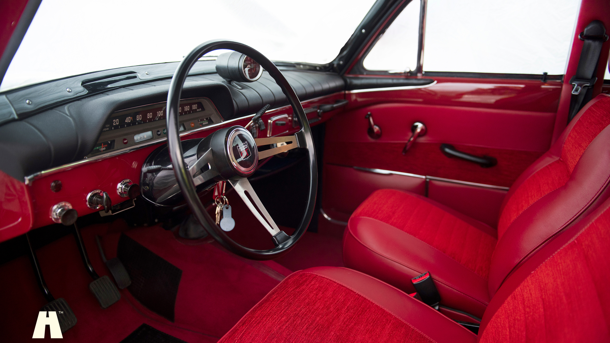 Interiörbild 1966 Volvo Amazon kombi 220