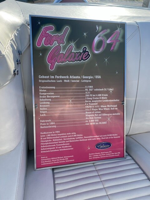 Documentation for 1964 Ford Galaxie 500