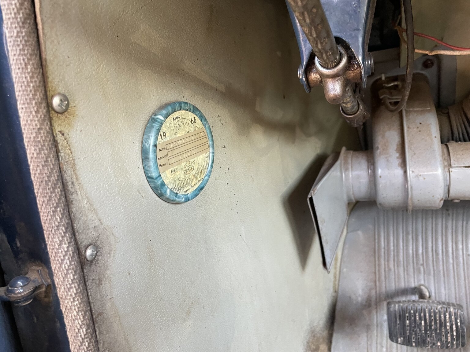 Innenraumfoto von 1956 Volvo PV 444