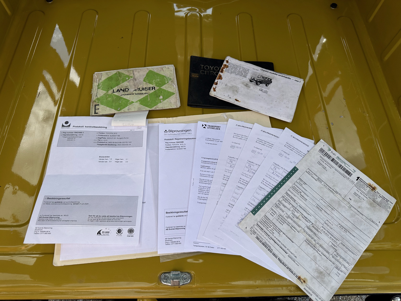 Documentation for 1976 Toyota Land Cruiser BJ40