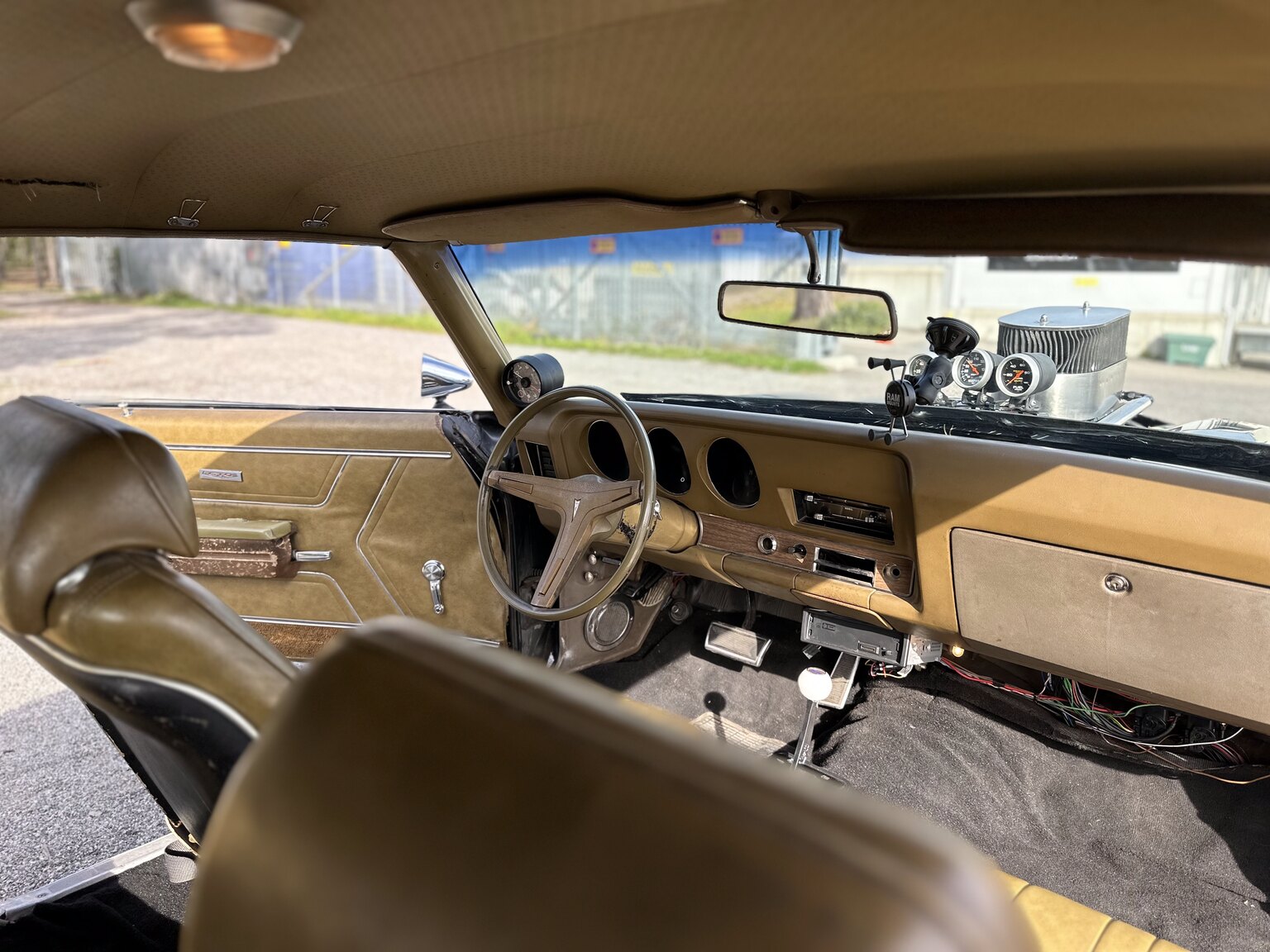 Interiörbild 1969 Pontiac GTO 406cid 