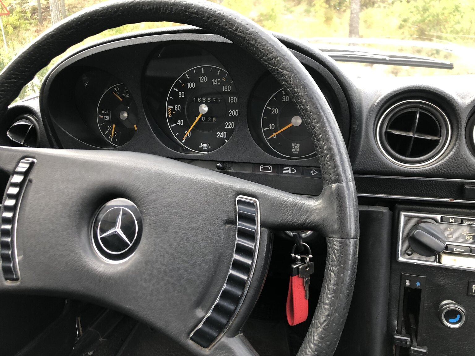 Interiörbild 1972 Mercedes-Benz 350 SL