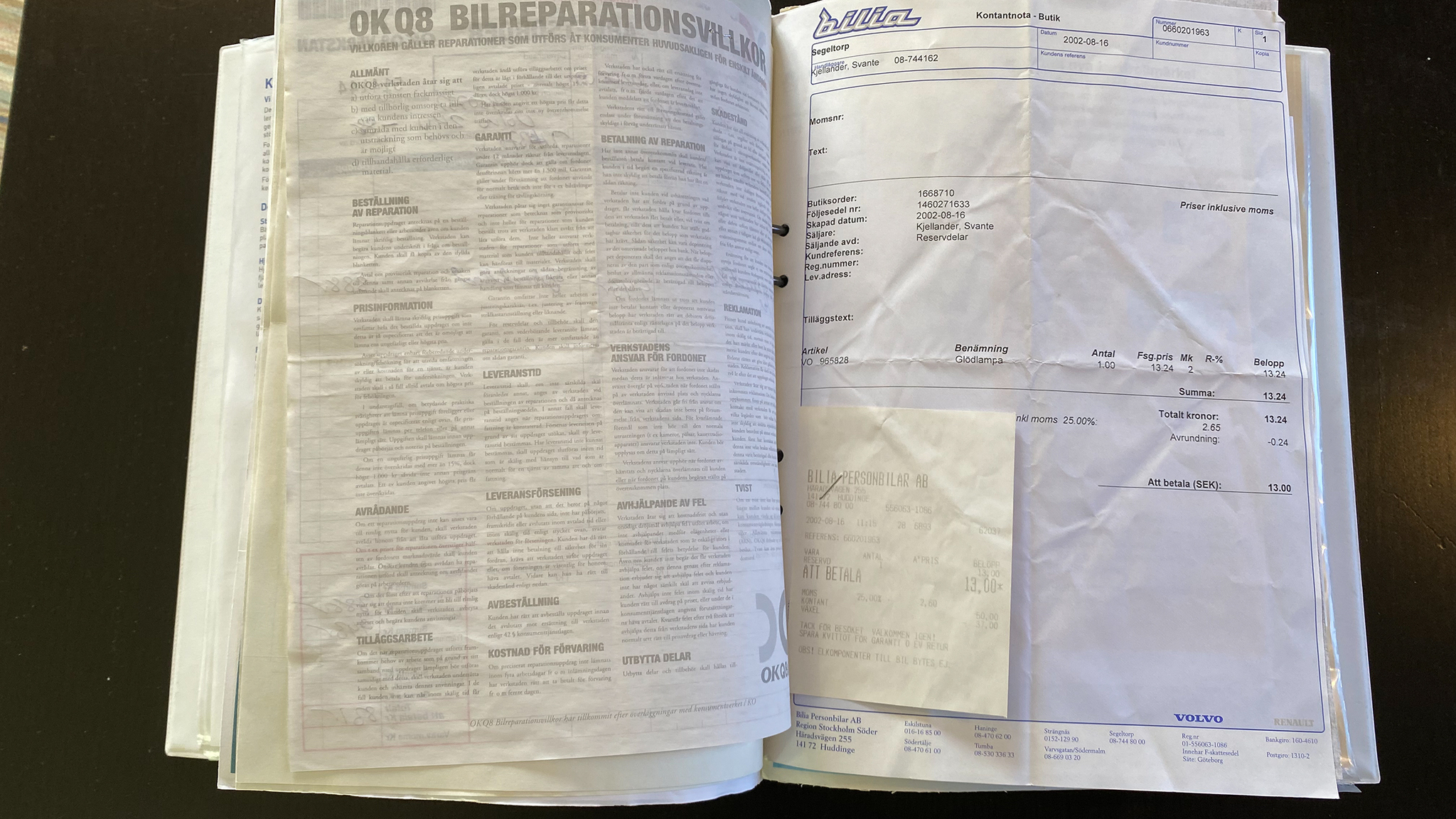 Dokumentation för 1988 Volvo 240 GL