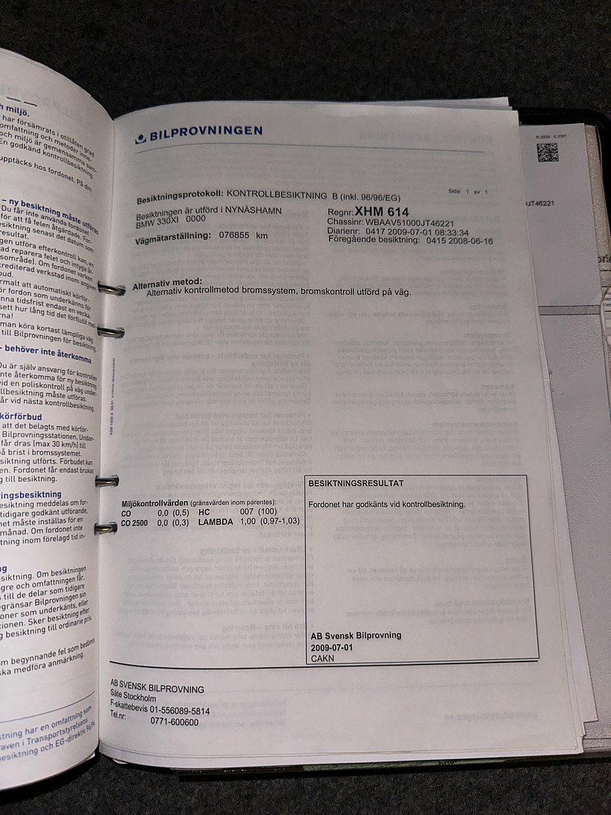 Documentation for 2001 BMW 330Xi