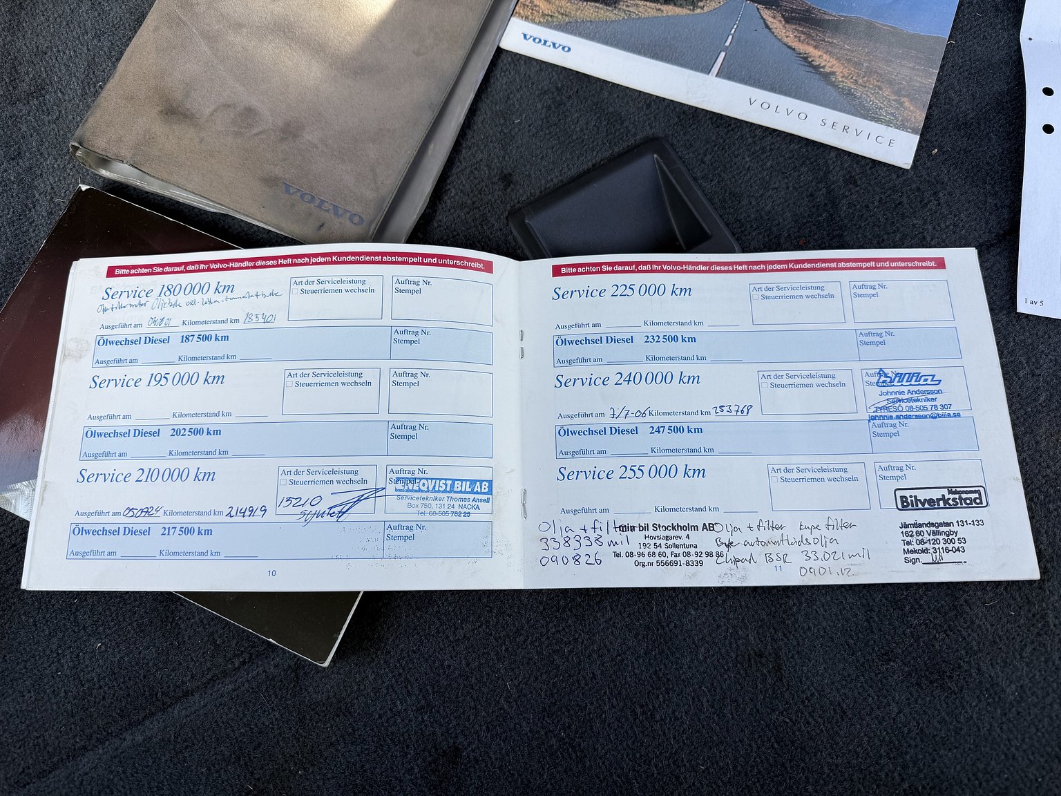 Documentation for 1995 VOLVO 855 T5R T-5R