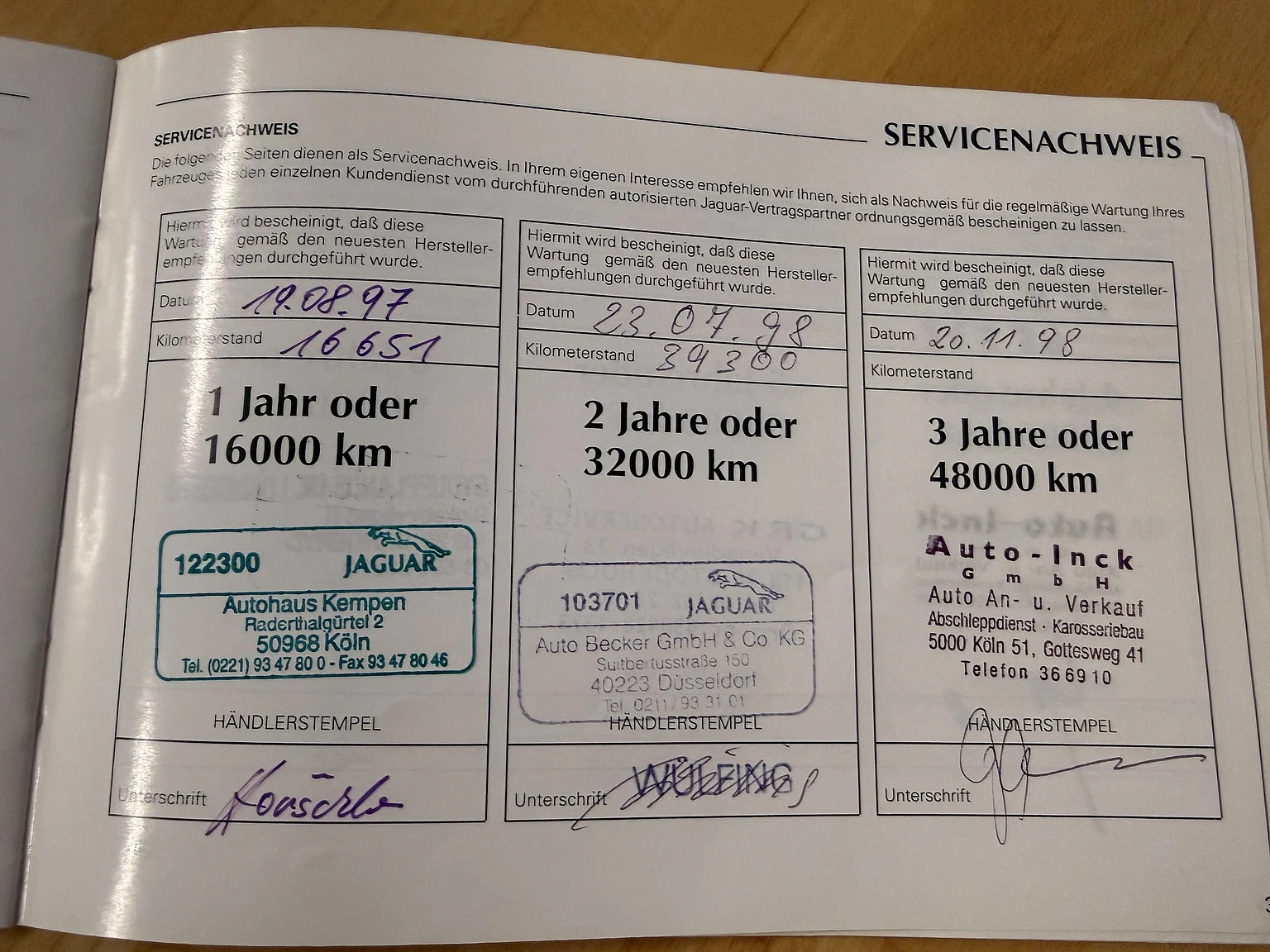 Dokumentation, 1997 Jaguar XK8 (9)