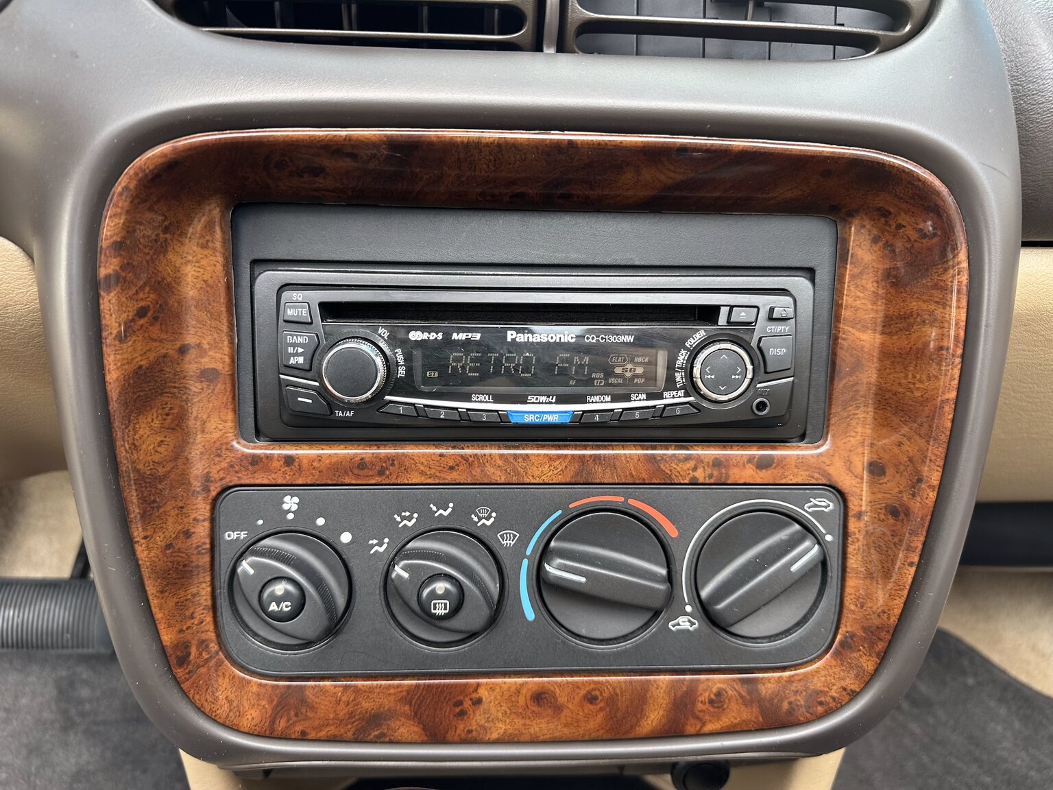 Interiörbild 1996 Chrysler Stratus Cabriolet