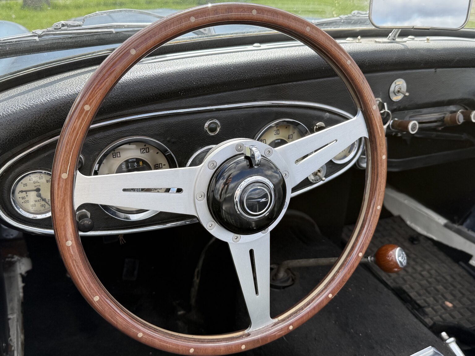 Interiörbild 1958 Austin-Healey 100-6