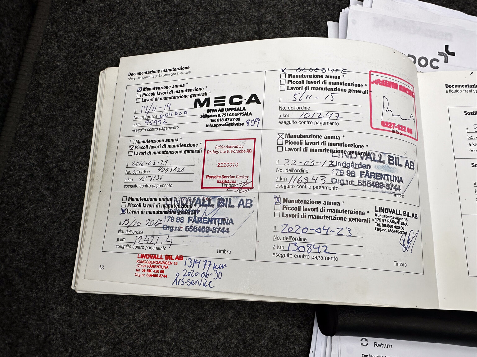 Documentation for 1999 Porsche 911 Carrera 4