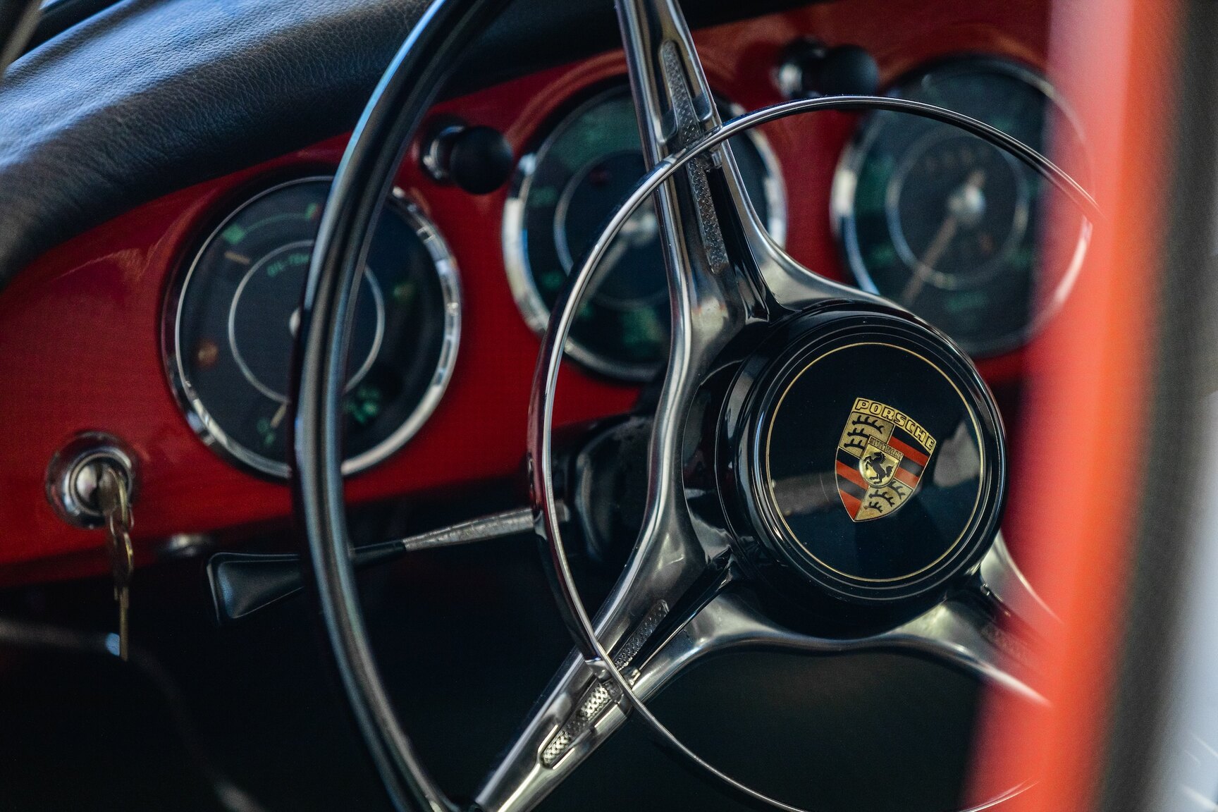 Interiörbild 1962 Porsche 356 BT6 "Notchback"