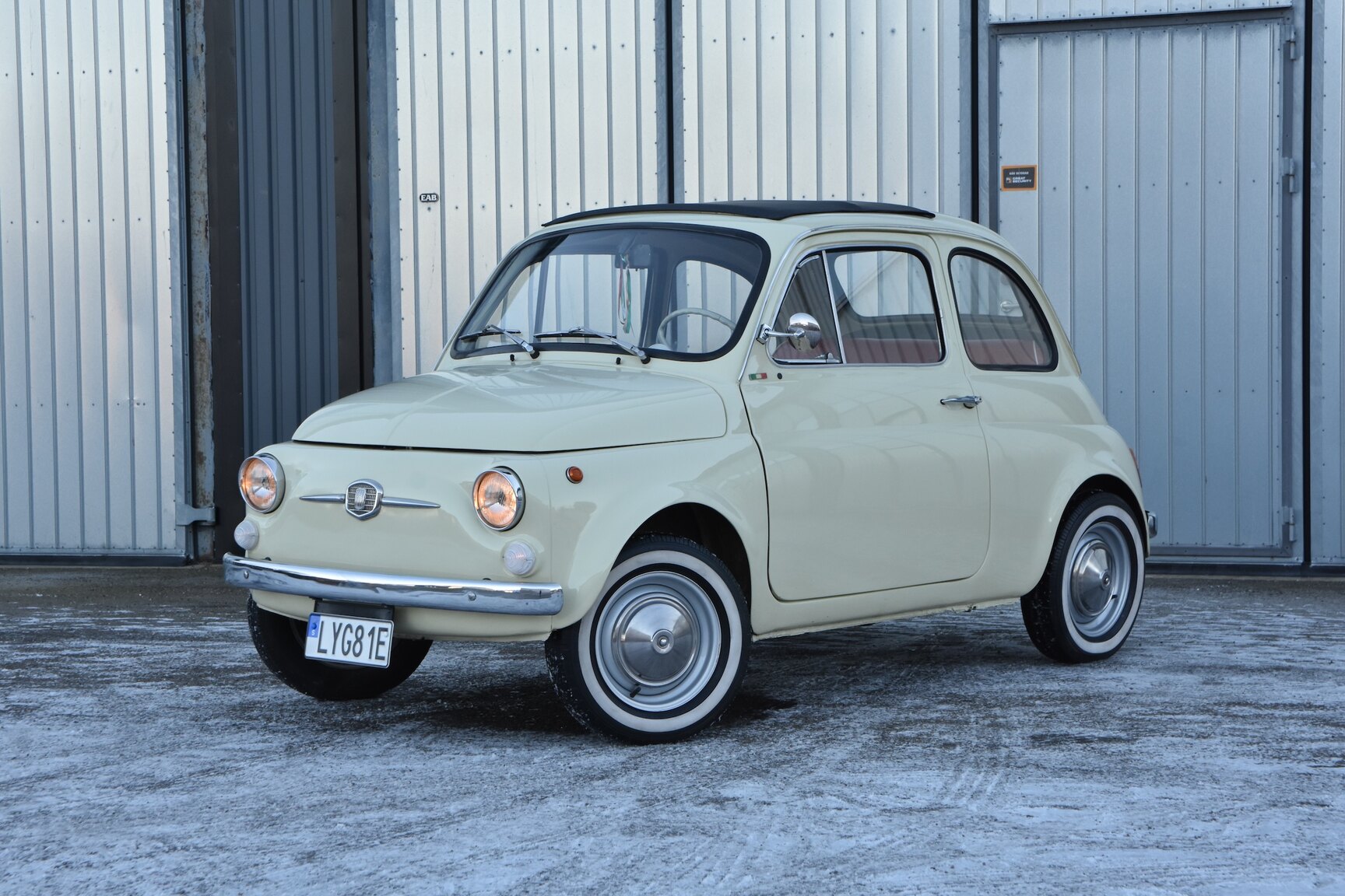Exteriörbild på 1968 Fiat 500