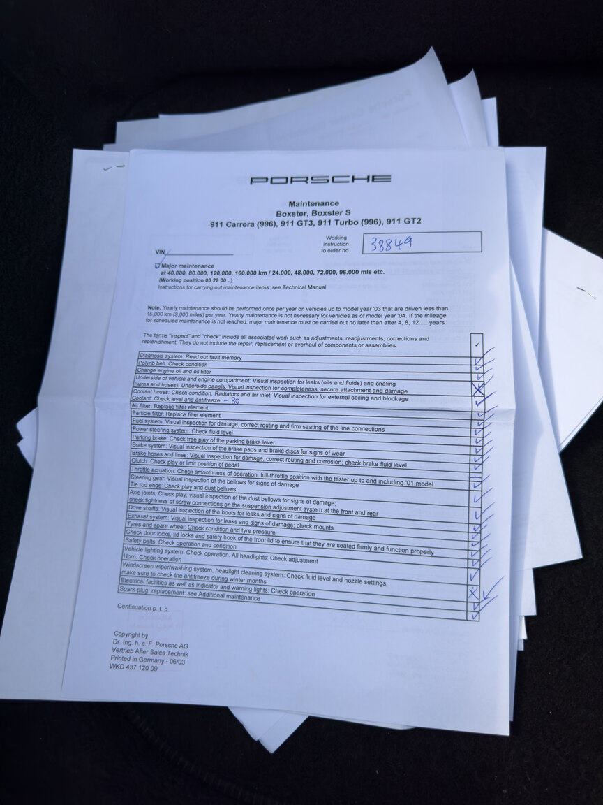 Dokumentation för 2004 Porsche 911 Carrera 4