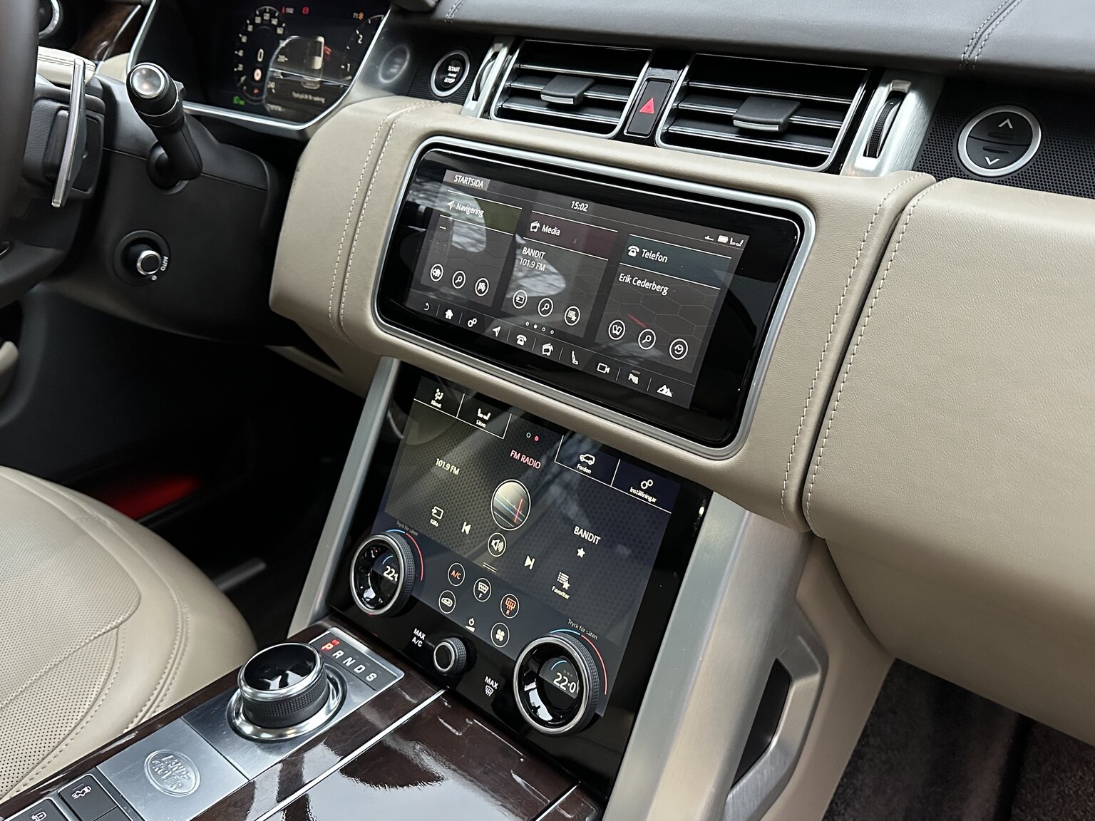 Interiörbild 2019 Range Rover Vouge Autobiography SDV8
