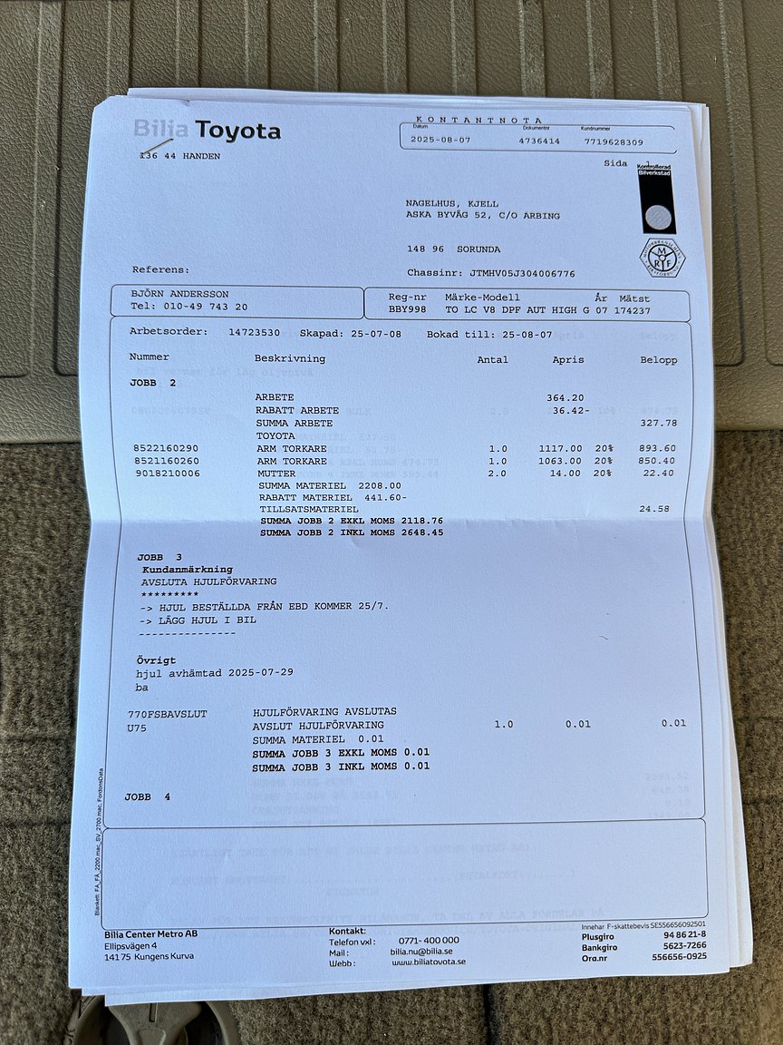 Documentation for 2008 Toyota Land Cruiser 4.5 4WD V8