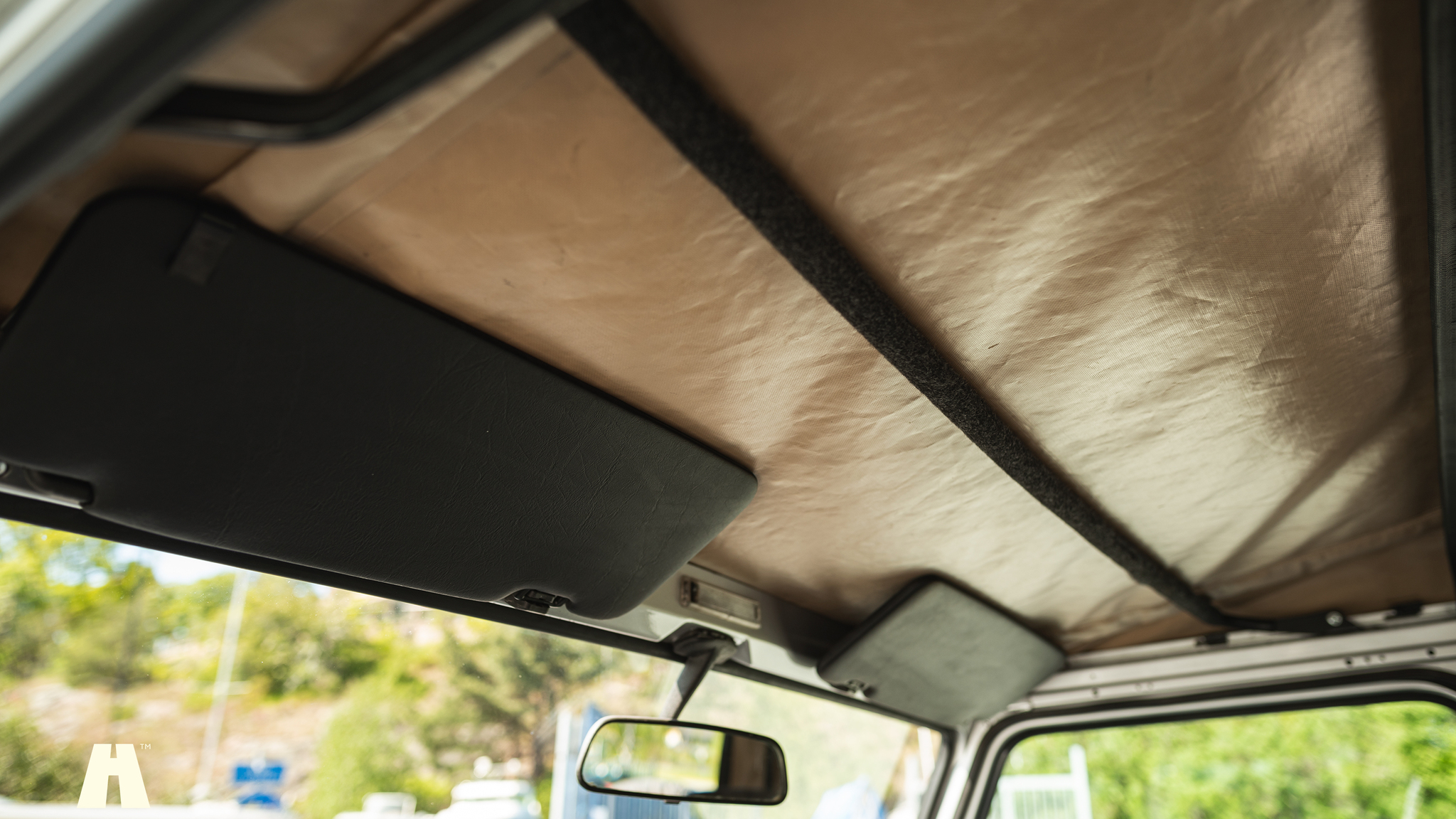 Interiörbild 1985 Mercedes 230GE Cabrio
