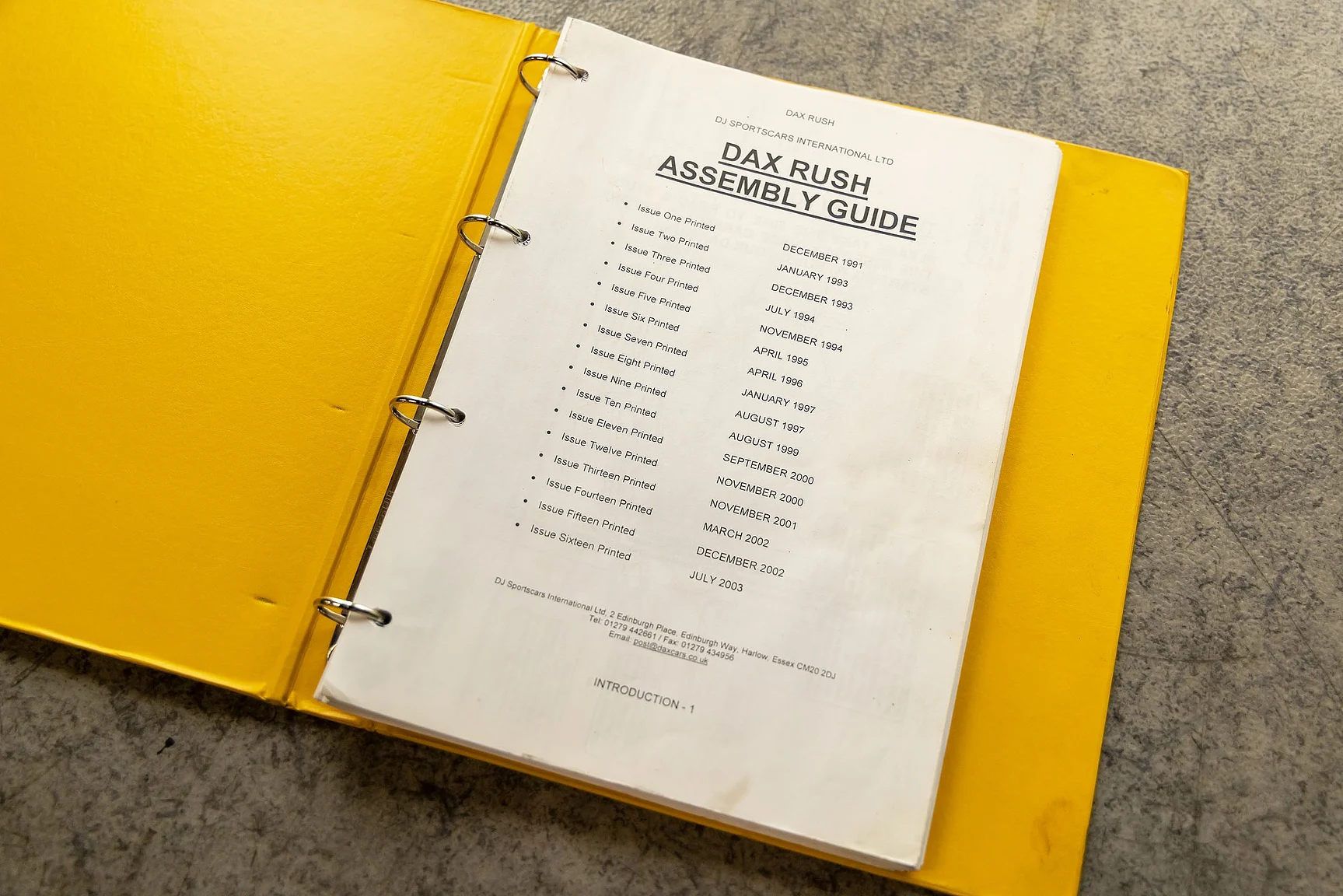 Dokumentation för 2007 Dax Rush Super Seven Replica V6 twin turbo (2)