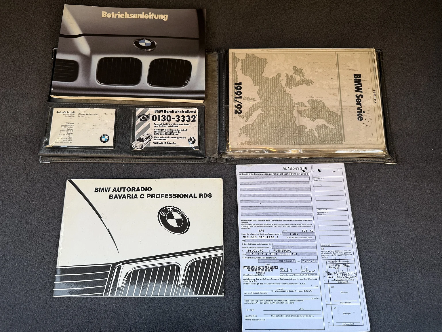 Dokumentation för 1992 BMW 850iA - No Reserve (1)