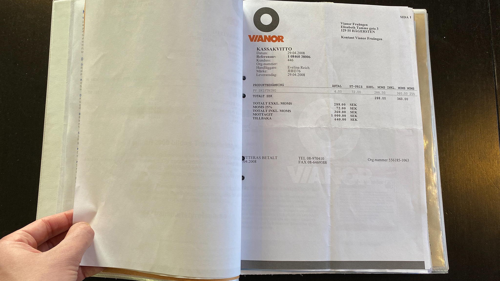 Dokumentation för 1988 Volvo 240 GL