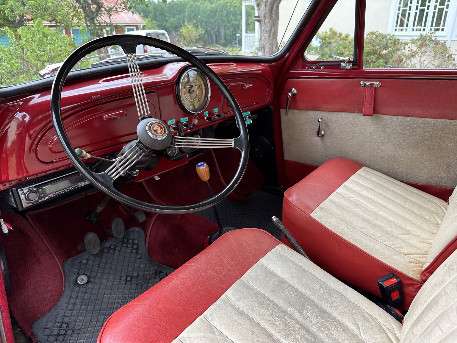 Interiörbild 1958 Morris Minor 1000