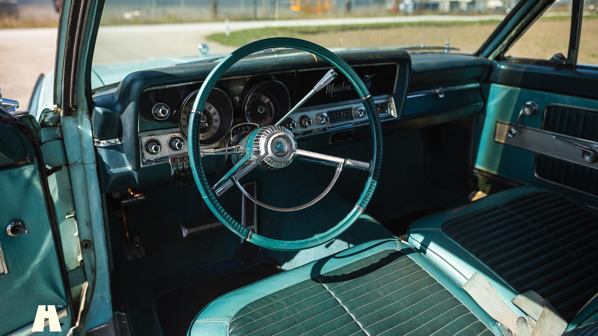 Interiörbild 1965 AMC Rambler Marlin 327 CUI 5.4 V8