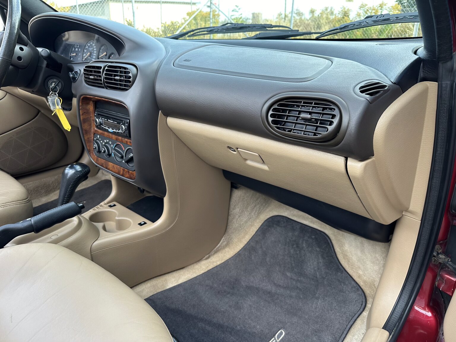 Interiörbild 1996 Chrysler Stratus Cabriolet