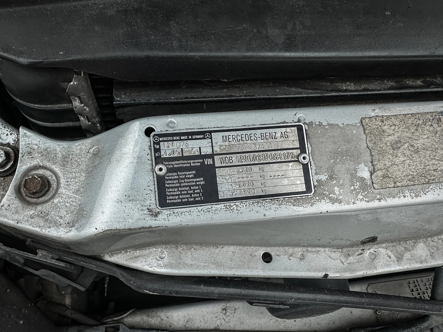 1993 Mercedes-Benz 600 SL (11), Mekanik