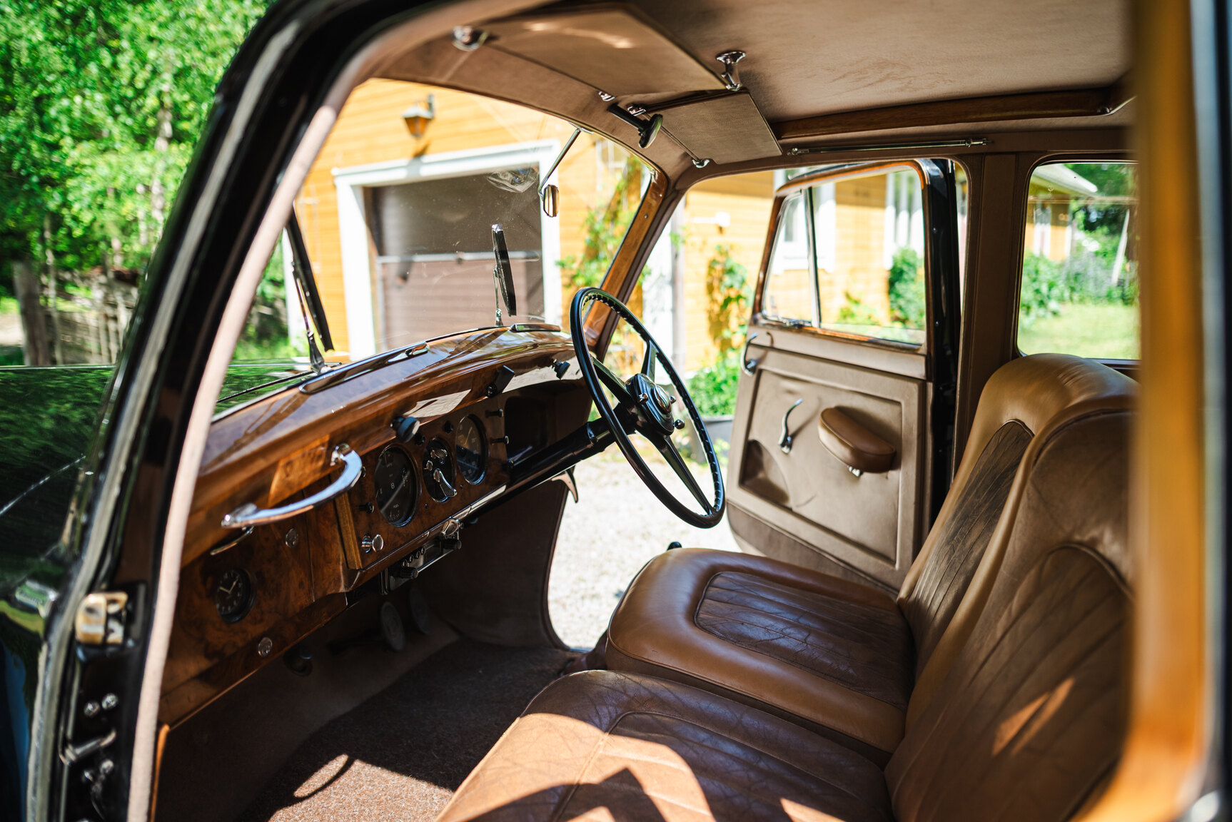 Interiörbild 1950 Bentley 4 1/4 Litre