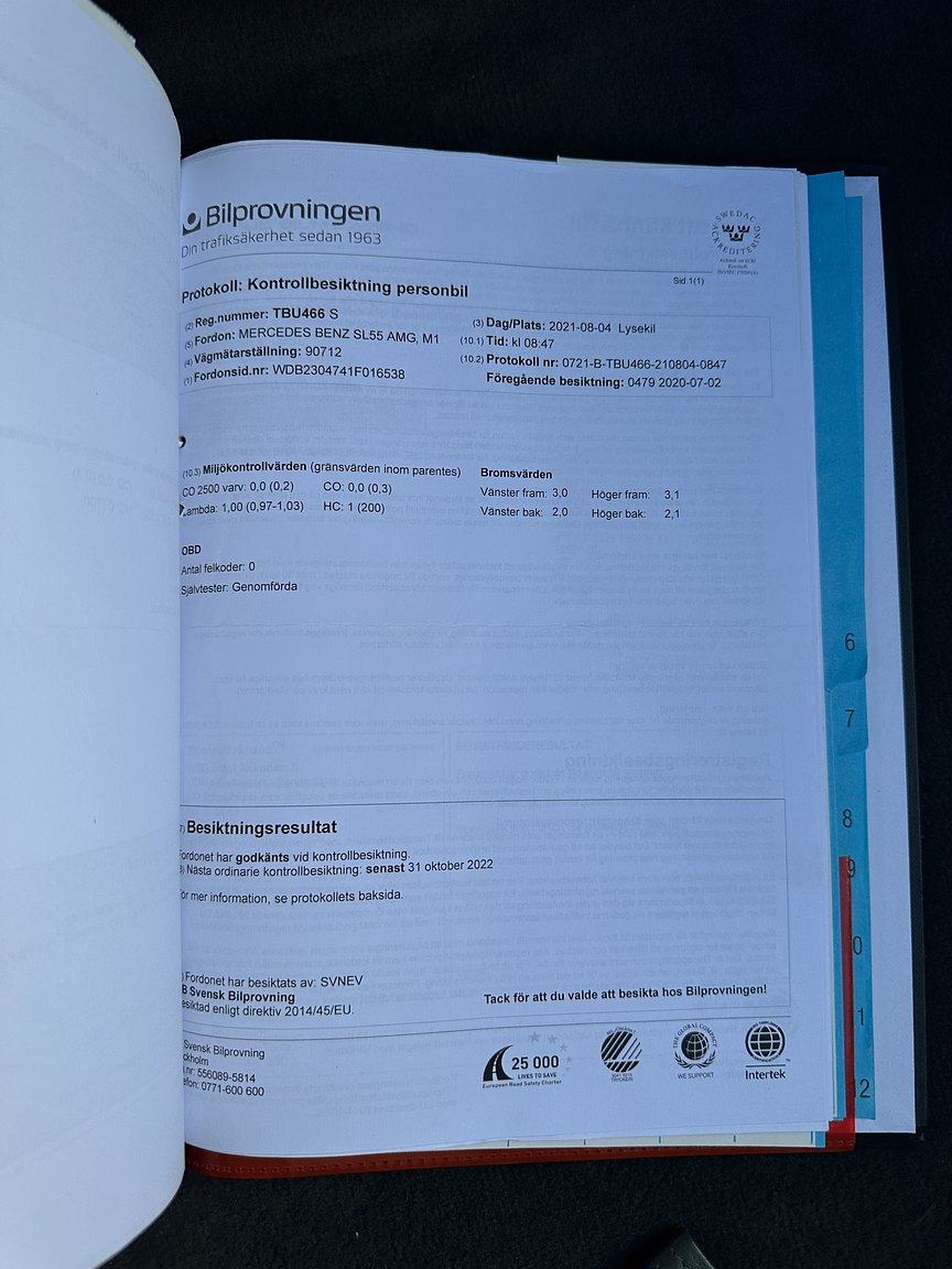 Documentation for 2002 Mercedes SL 55 AMG