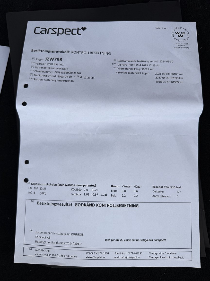 Documentation for 2003 Ferrari 575M Maranello