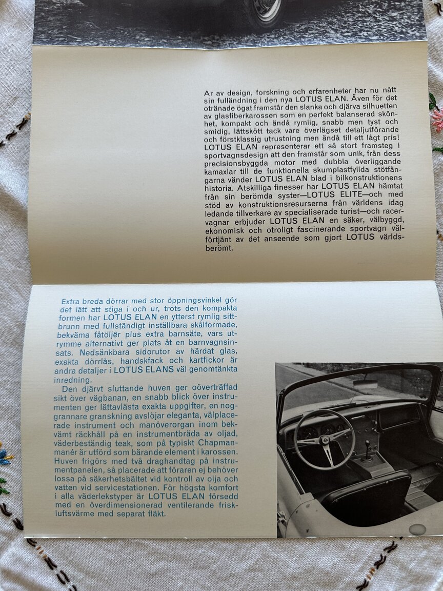 Documentation for 1964 Lotus Elan S2