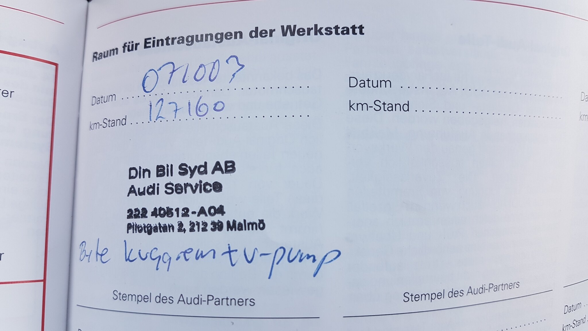 Dokumentation för 2000 Audi S6 Avant