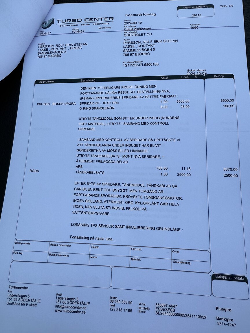 Dokumentation, 1990 Chevrolet Corvette ZR-1 Targa