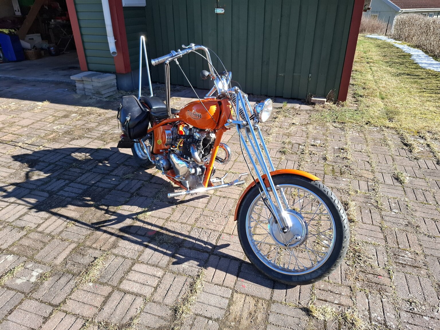 Exteriörbild på 1953 Triumph Thunderbird Chopper