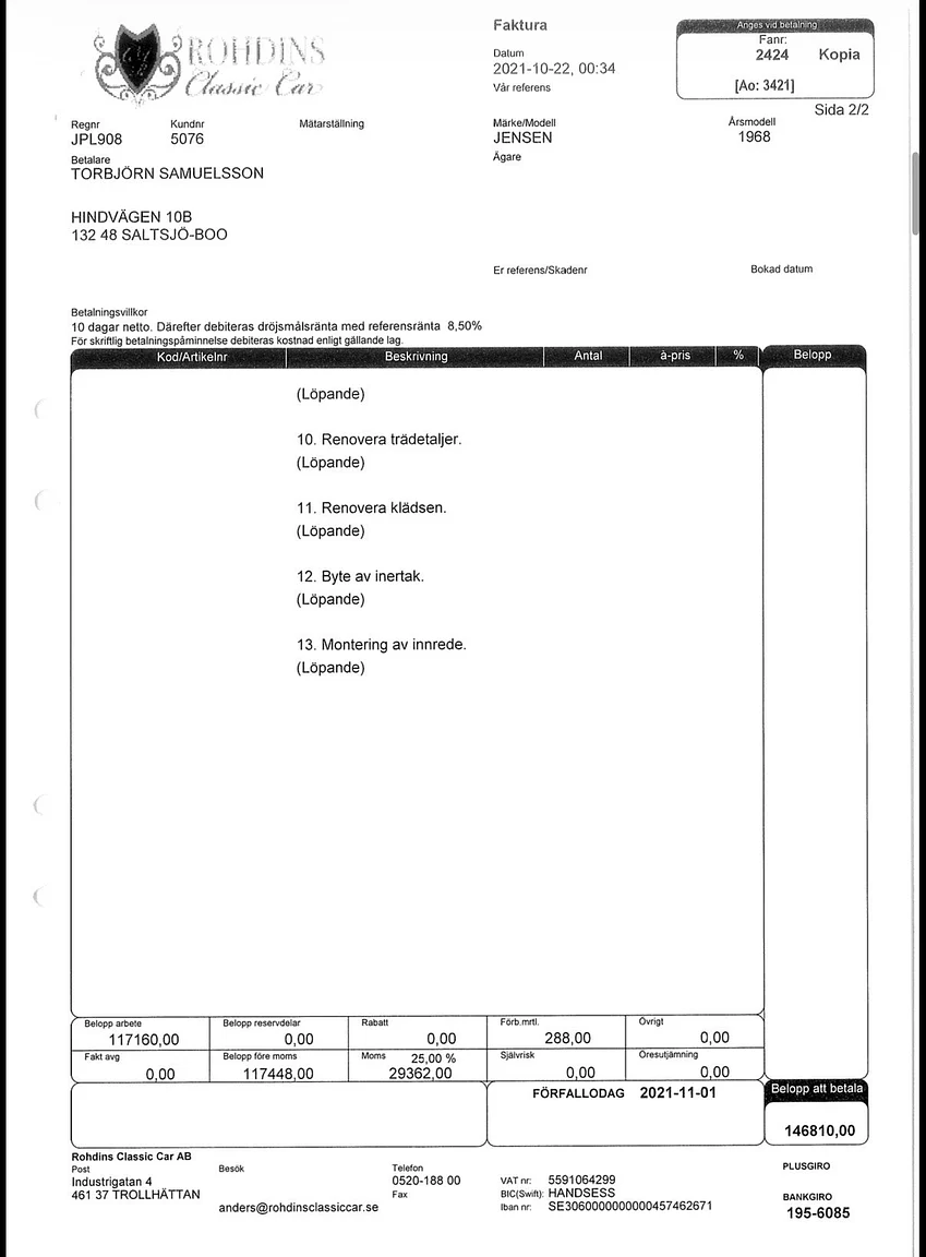 Documentation for 1968 Jensen Interceptor (15)