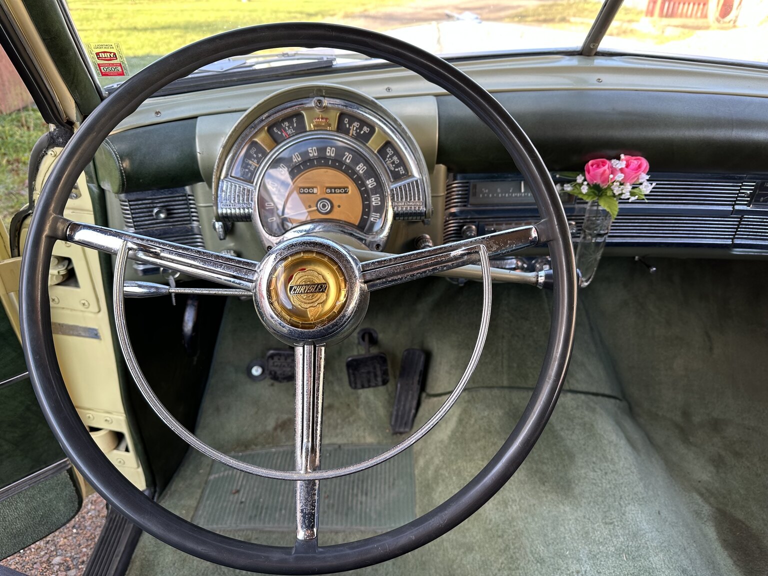 Interiörbild 1950 Chrysler Windsor Convertible (6)