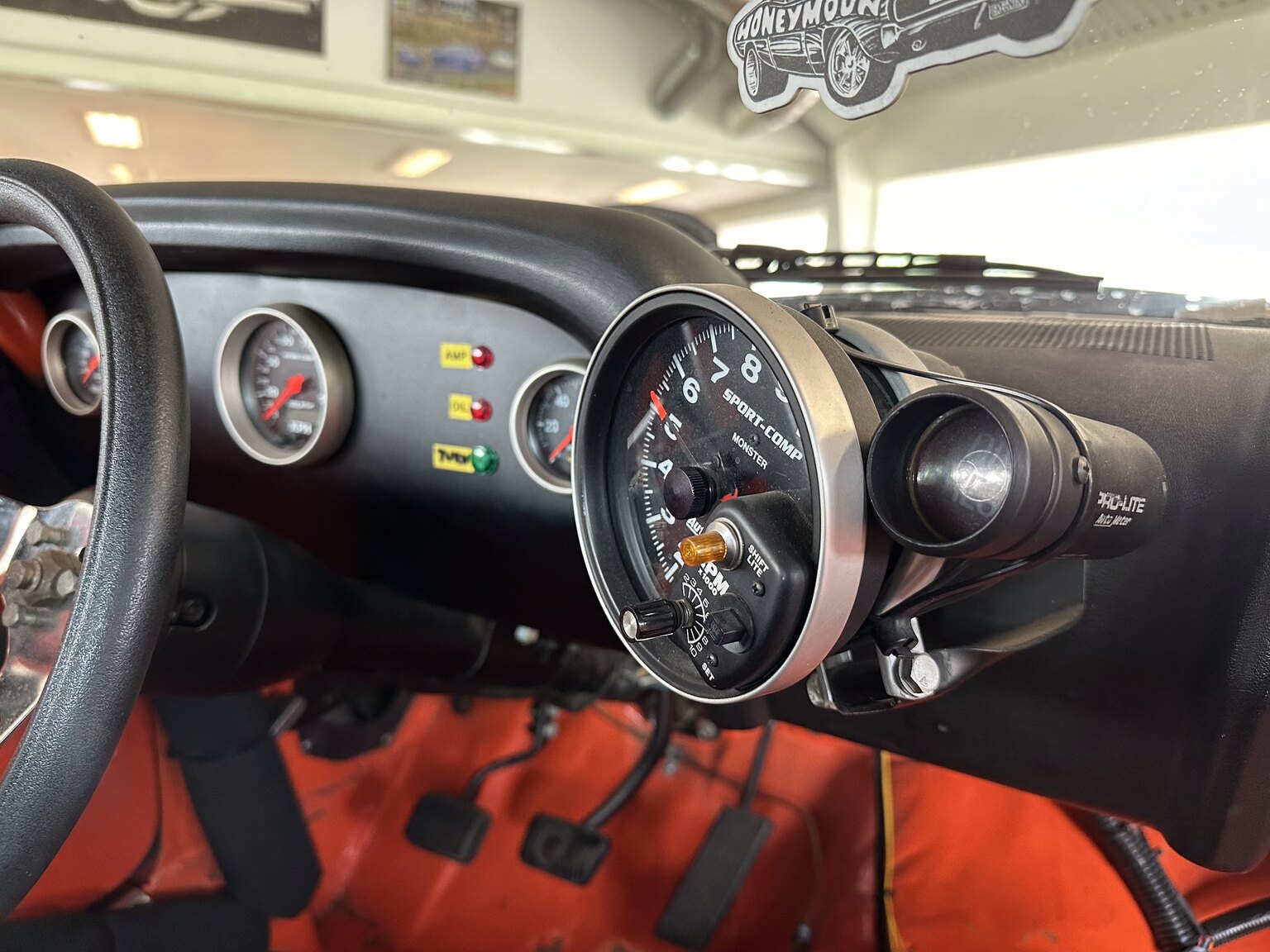 Interiörbild 1969 Ford Mustang Fastback Boss Race Car