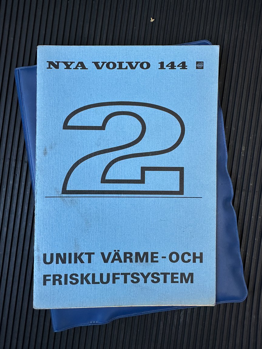 Documentation for 1967 Volvo 144 1.8 