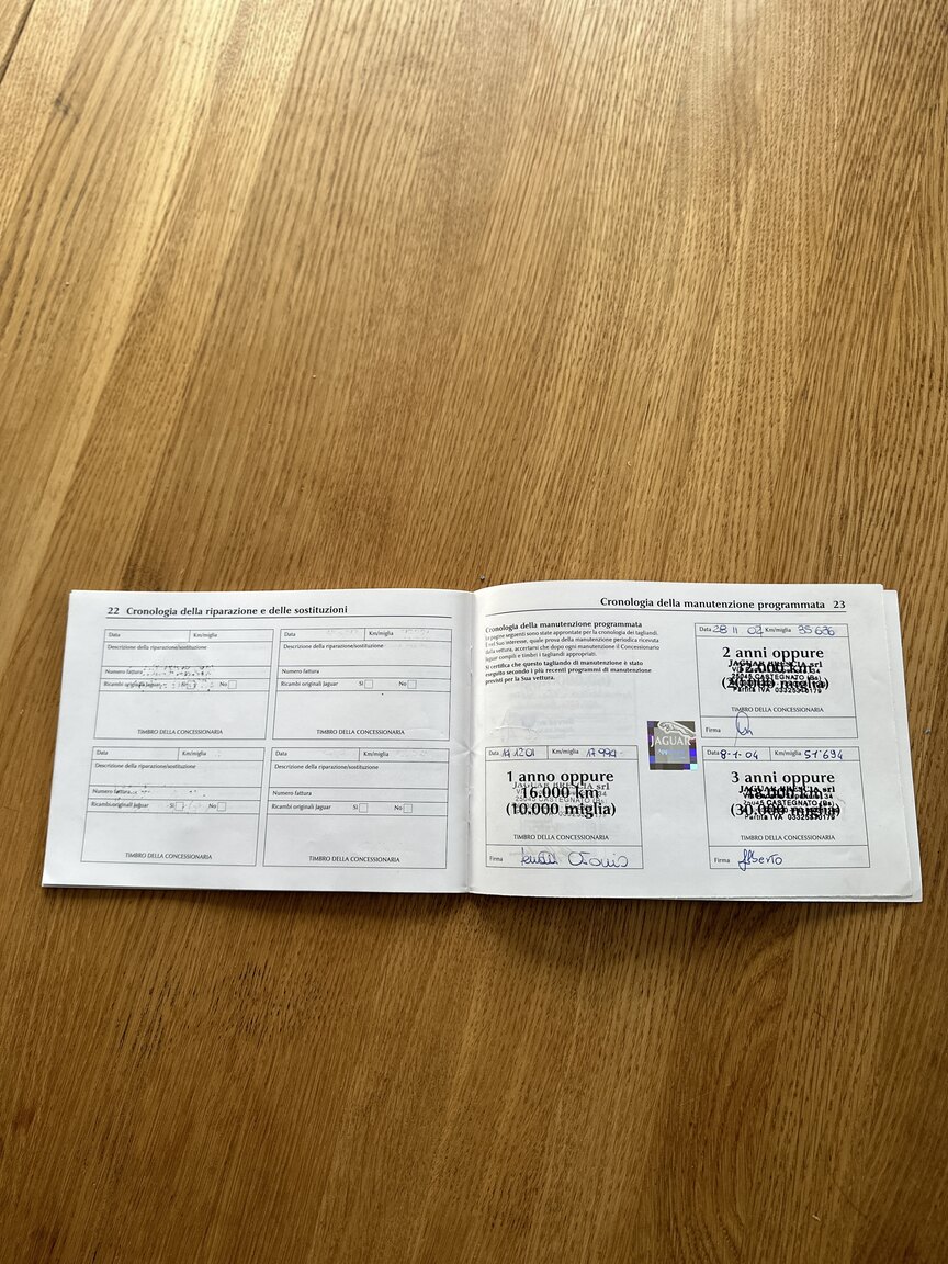 Documentation for 2001 Jaguar XKR Silverstone