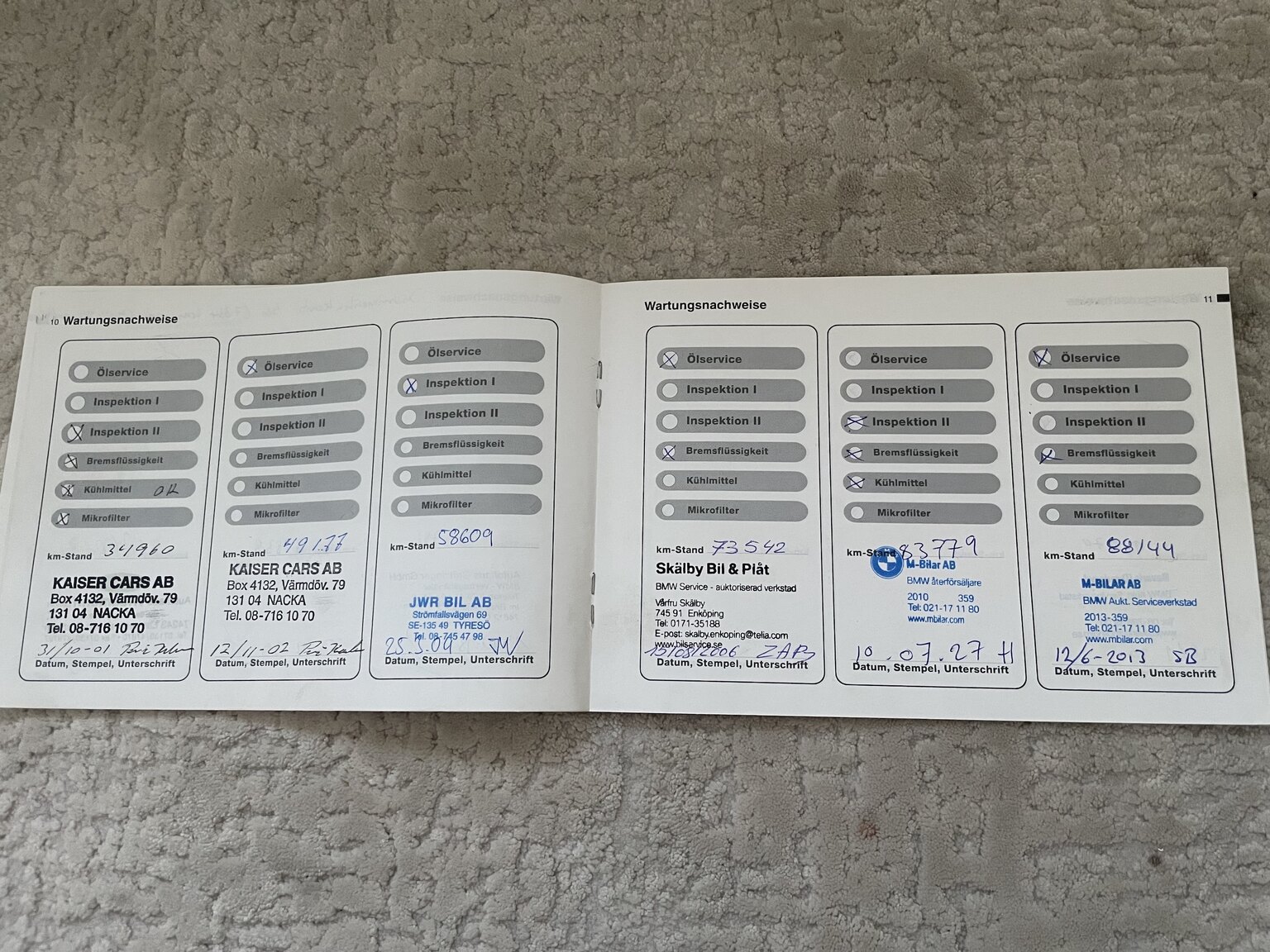 Documentation for 1995 BMW 328 iA Convertible