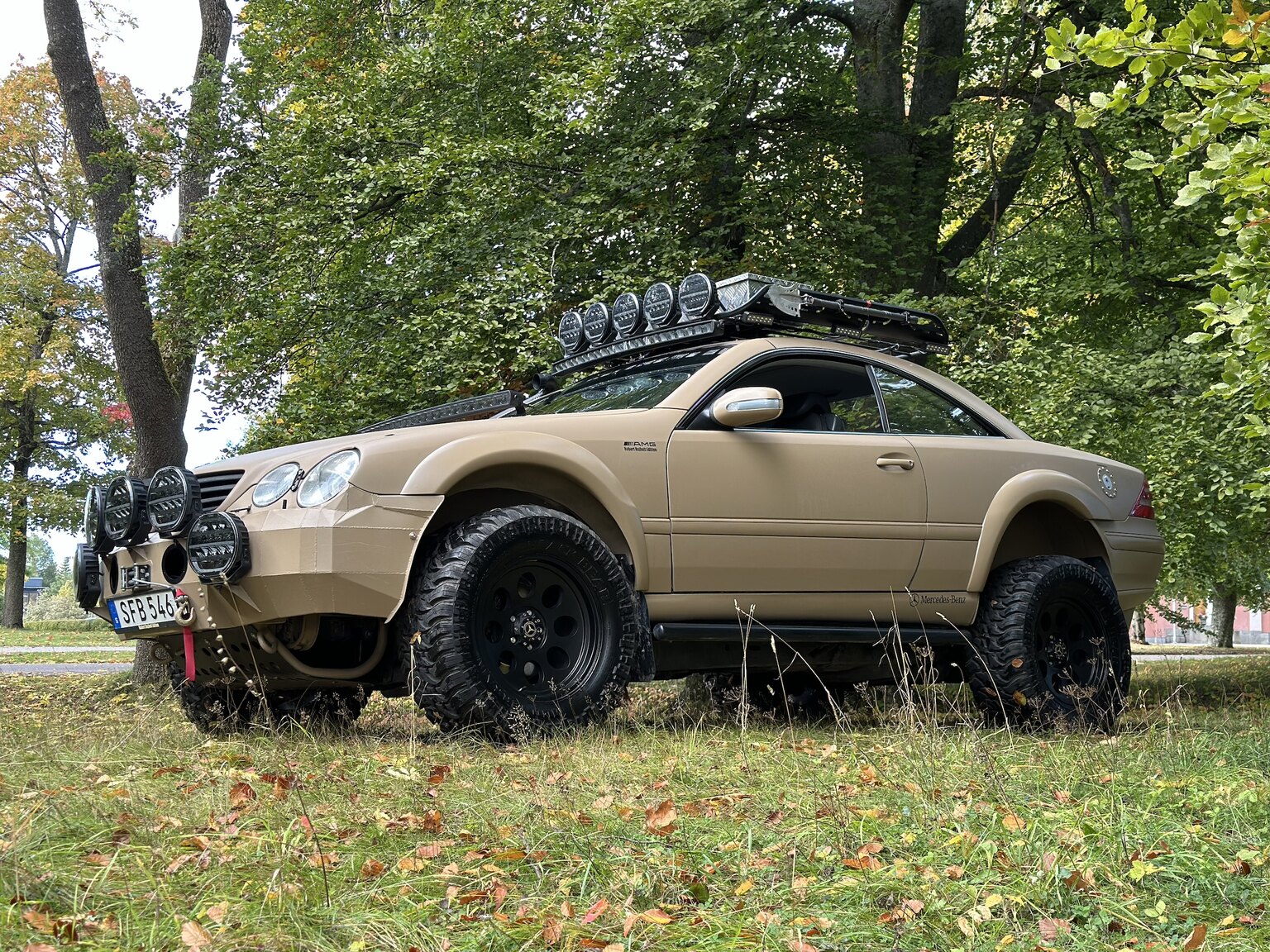 Exterior image of 2001 Mercedes-Benz CL600/ML 55 AMG