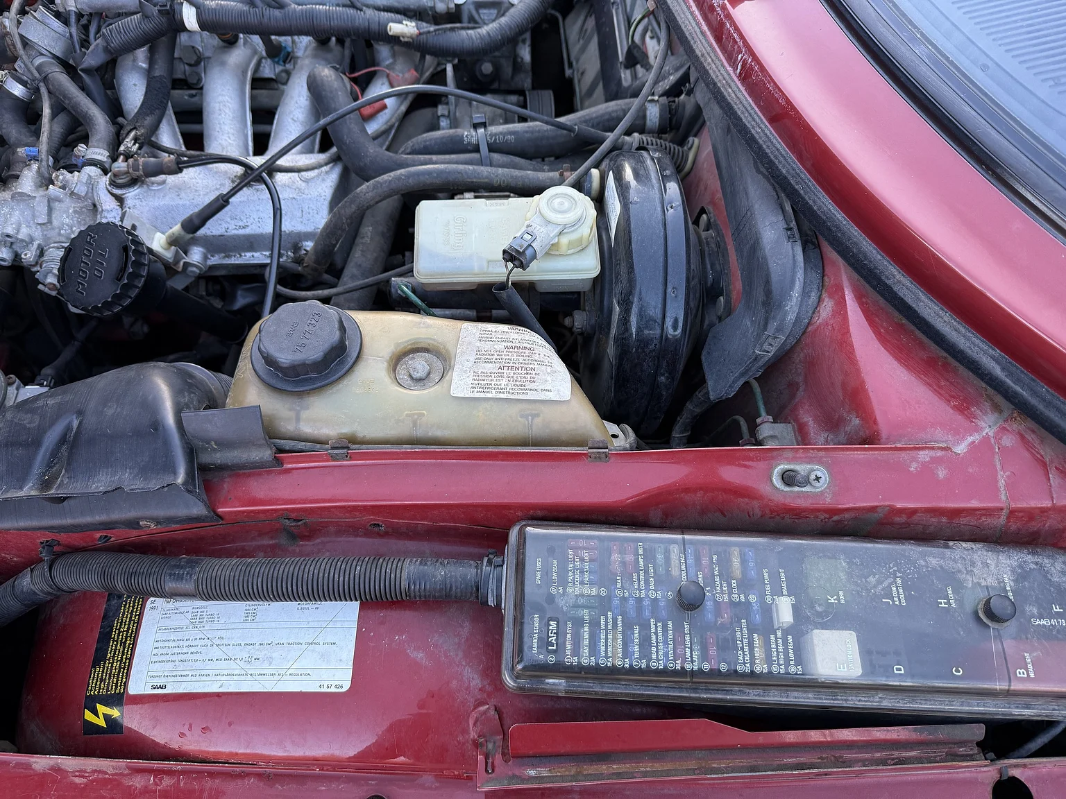 Image of 1991 SAAB 900S Turbo 2-door (15) mechanics
