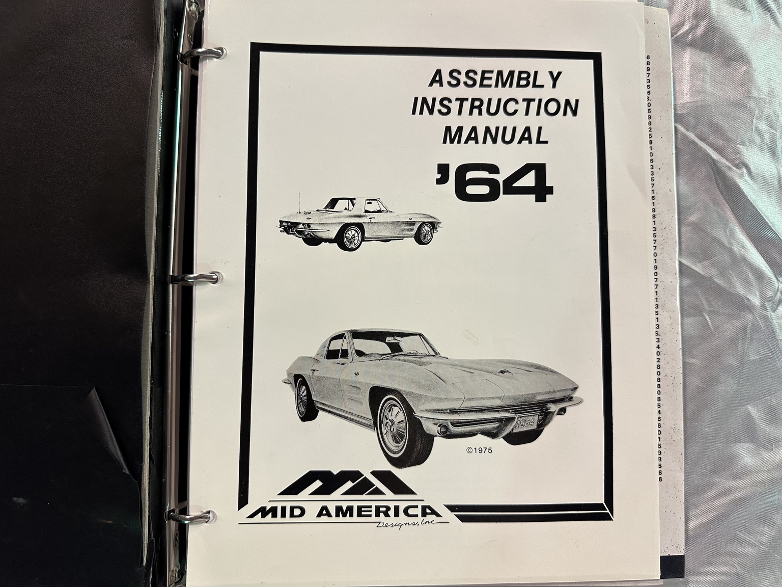 Dokumentation för 1964 Corvette C2 Stingray Cabriolet (9)