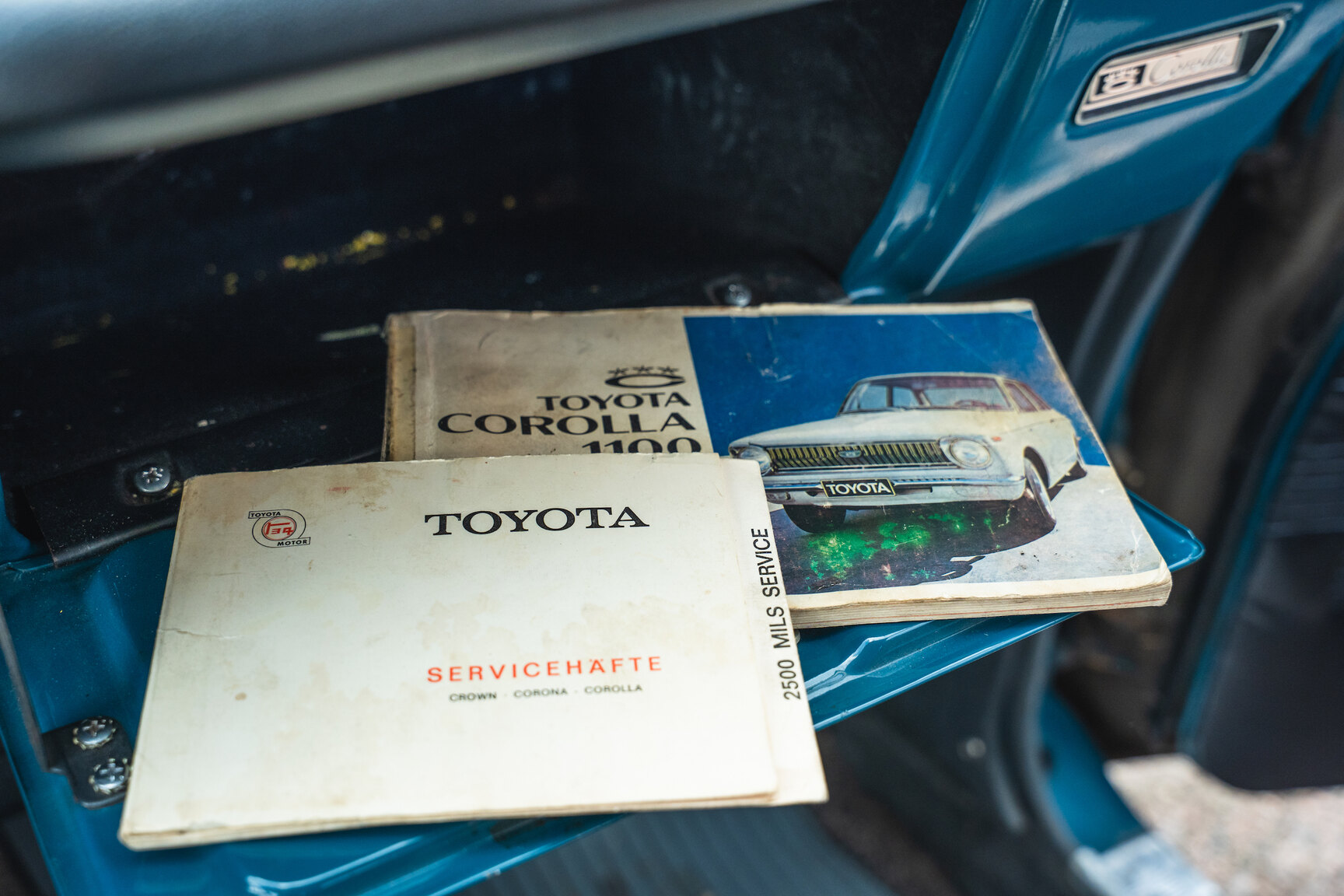 Interiörbild 1969 Toyota Corolla Coupé