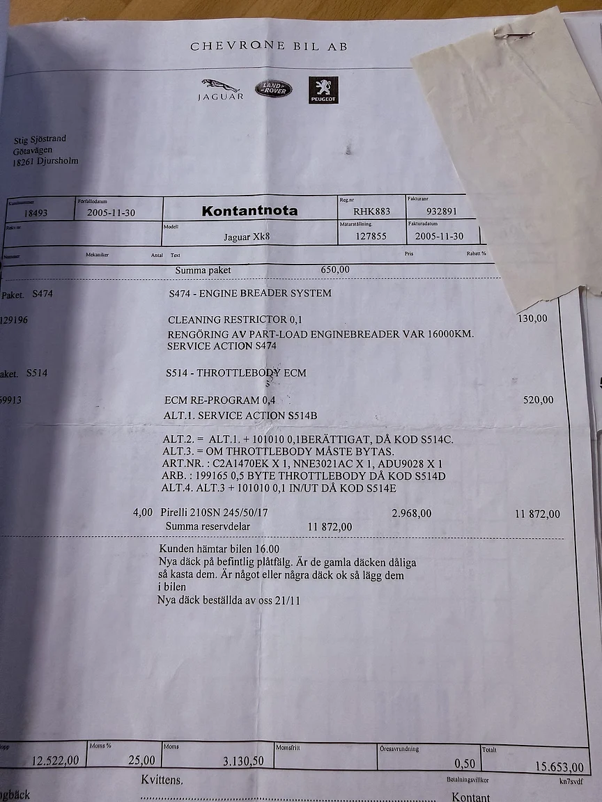 Dokumentation, 1997 Jaguar XK8 (38)