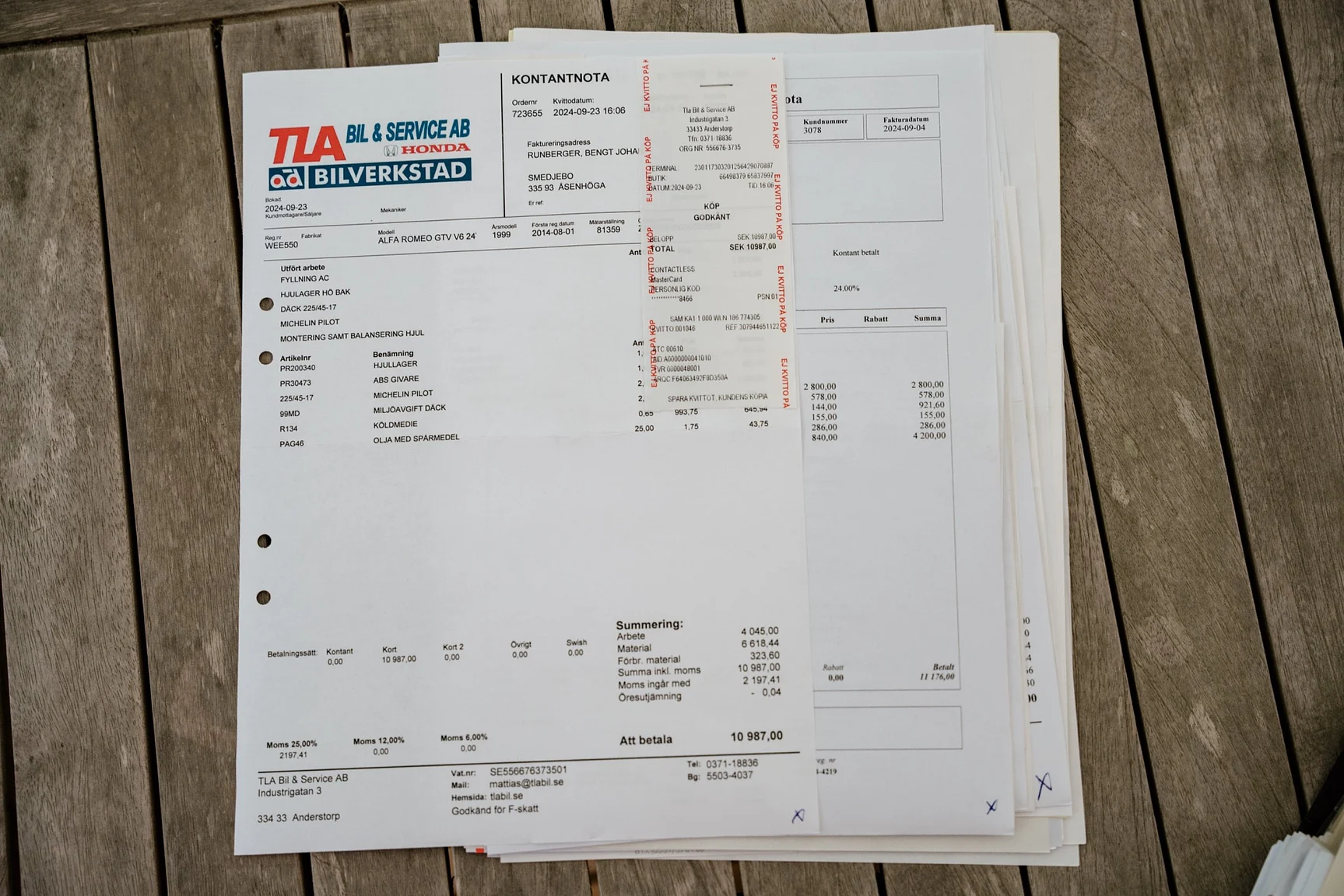 Dokumentation för 1999 Alfa Romeo GTV V6 3,0 24V (5)