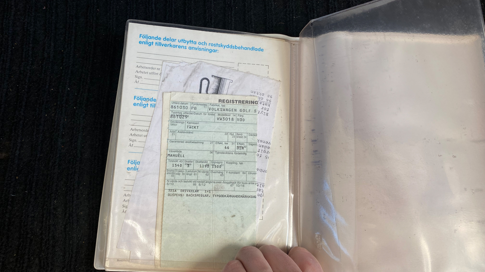 Documentation for 1987 Volkswagen Golf CL Syncro